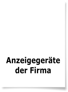 Anzeigegerte der Firma