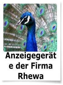 Anzeigegerte der Firma Rhewa